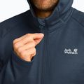 Men's trekking sweatshirt Jack Wolfskin Peak District Hooded Full Zip midnight sky 5