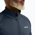 Men's trekking sweatshirt Jack Wolfskin Peak District Full Zip midnight sky 4