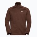 Men's trekking sweatshirt Jack Wolfskin Peak District Full Ziphot choc 7