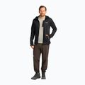 Men's trekking sweatshirt Jack Wolfskin Peak District Hooded Full Zip black 2