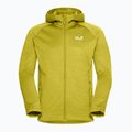 Men's trekking sweatshirt Jack Wolfskin Peak District Hooded Full Zip chartreuse 7