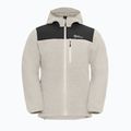 Men's fleece sweatshirt Jack Wolfskin Kammweg Pile Fz pale sand 7