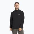 Men's fleece sweatshirt Jack Wolfskin Taunus 100 Half Zip black