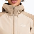 Women's rain jacket Jack Wolfskin Wildbound 2L oyster 4