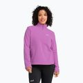 Women's fleece sweatshirt Jack Wolfskin Taunus 100 Half Zip foxglove