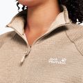 Women's fleece sweatshirt Jack Wolfskin Anytrail Full Zip oat 4