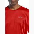 Men's trekking T-shirt Jack Wolfskin Tech T siren red 5