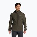 Men's wind jacket Jack Wolfskin Wild Winds Hooded obsidian moss