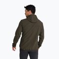 Men's wind jacket Jack Wolfskin Wild Winds Hooded obsidian moss 3