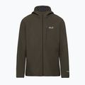 Men's wind jacket Jack Wolfskin Wild Winds Hooded obsidian moss 8