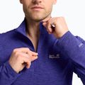 Men's fleece sweatshirt Jack Wolfskin Trail Half Zip glow ink 3