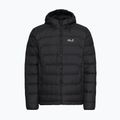 Men's down jacket Jack Wolfskin Wild Pass Down Hoody black 7