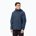 Jack Wolfskin men's hardshell jacket Evandale navy blue 1111131_1383