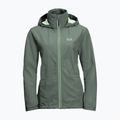 Jack Wolfskin women's hardshell jacket Evandale green 1111191_4311 5