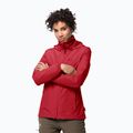 Jack Wolfskin women's Stormy Point rain jacket red 1111201_2178