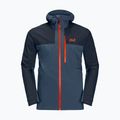 Jack Wolfskin men's hardshell jacket Go Hike navy blue 1114051_1383