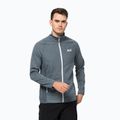 Jack Wolfskin men's Active Tongari grey fleece sweatshirt 1709472_6098