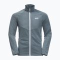 Jack Wolfskin men's Active Tongari grey fleece sweatshirt 1709472_6098 5
