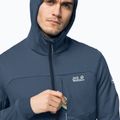 Jack Wolfskin men's Hydro Grid fleece sweatshirt navy blue 1710001_1383 3