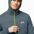 Jack Wolfskin men's Hydro Grid fleece sweatshirt grey 1710001_6098 3