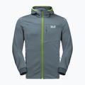 Jack Wolfskin men's Hydro Grid fleece sweatshirt grey 1710001_6098 6