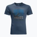 Jack Wolfskin Peak Graphic men's trekking t-shirt blue 1807182_1383