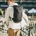 Jack Wolfskin Helsinki Rolltop 18 l ultra black city backpack 7