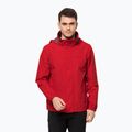 Jack Wolfskin men's Stormy Point 2L rain jacket red 1111142_2206