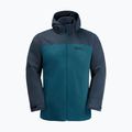 Jack Wolfskin men's 3-in-1 jacket Taubenberg blue 1115311_4133_006 9