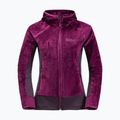 Jack Wolfskin women's Rotwand Hooded fleece sweatshirt purple 1710741 8