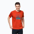 Jack Wolfskin men's trekking T-shirt Hiking Graphic orange 1808761_3017