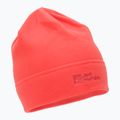 Jack Wolfskin Real Stuff orange fleece winter beanie 1909852