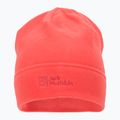 Jack Wolfskin Real Stuff orange fleece winter beanie 1909852 2