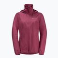 Jack Wolfskin Stormy Point 2L women's rain jacket maroon 1111202 6