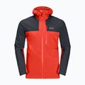 Jack Wolfskin men's Go Hike rain jacket red 1114051 7