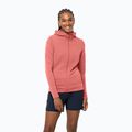 Women's trekking jacket Jack Wolfskin Modesto Hooded pink 1706254