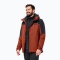 Jack Wolfskin men's rain jacket Romberg 3in1 carmine 2