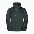 Jack Wolfskin men's Jasper 3in1 rain jacket black olive 8