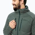 Jack Wolfskin men's down jacket Alpgrat Pro Ins Fz hedge green 3