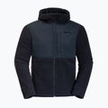 Men's Jack Wolfskin Felslicht Hooded fleece sweatshirt night blue 7