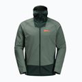 Jack Wolfskin Alpspitze Ins Hybrid hedge green men's rain jacket 7