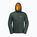 Jack Wolfskin men's down jacket Lapawa Ins Hoody black olive 7