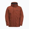 Jack Wolfskin men's rain jacket Feldberg Luntal 3in1 carmine 9