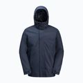 Jack Wolfskin men's rain jacket Feldberg Luntal 3in1 night blue 10