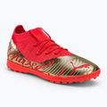 Children's football boots PUMA Future Z 3.4 Neymar Jr. TT orange and gold 107108 01