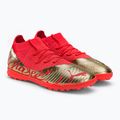 Children's football boots PUMA Future Z 3.4 Neymar Jr. TT orange and gold 107108 01 4
