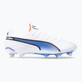 PUMA King Ultimate MXSG men's football boots puma white/puma black/blue glimmer/ultra orange 2