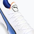 PUMA King Ultimate MXSG men's football boots puma white/puma black/blue glimmer/ultra orange 8