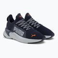 PUMA Softride Premier Slip-On men's running shoes navy/platinum gray/ultra orange 4