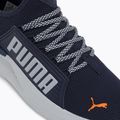 PUMA Softride Premier Slip-On men's running shoes navy/platinum gray/ultra orange 7